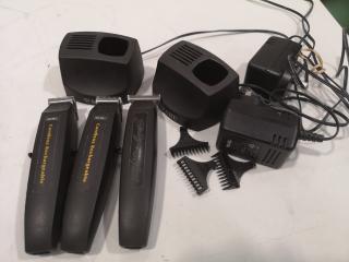 3x Wahl Cordless Professional Hair Clippers