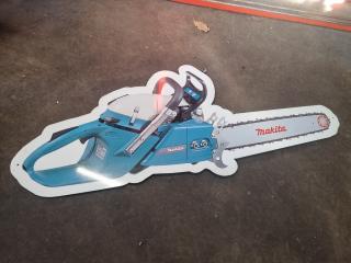 Makita Chainsaw Advertisement (1150mm x 500mm)