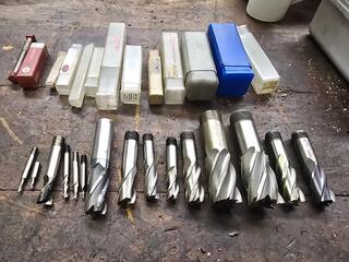 Assorted HSS End Mills and Slot Drills Lot