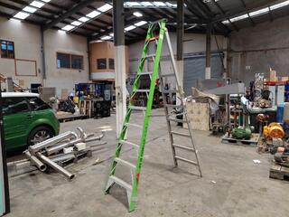 2.9 Metre Ullrich Aluminium Ladder Trade Rated 150kg