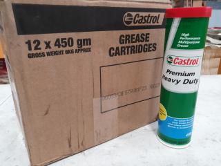 12x 450g Castrol Premium Heavy Duty Grease