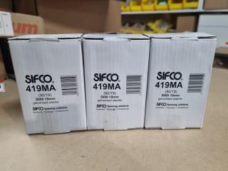 3x Boxes of Sifco 19mm Galvanised Staples 419MA