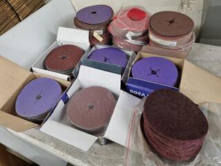 Assorted 180mm Fibre Grinding Disks, Bulk Lot