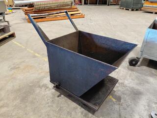 Steel Tipping Bin on Castors