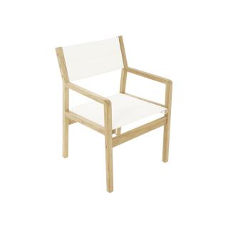 4 Seasons Teak Palma Sling Dining Chair - Alabaster