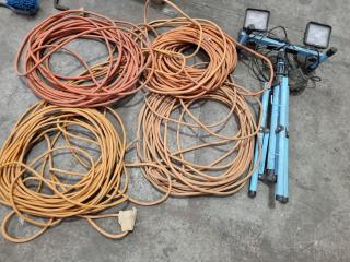 4x Workshite Power Leads + Worklight