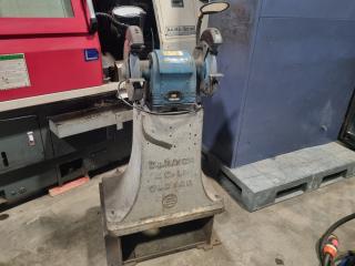 Tooline 200mm Bench Grinder w/ Heavy Vintage Stand