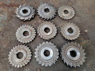 9x 2-piece Mill Cutters