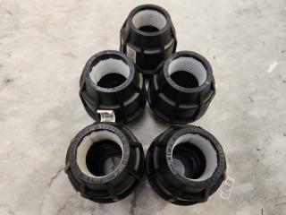 5 x MDMC40 40mm Couplings