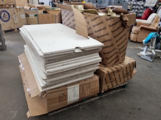 Pallet of Ceiling Tiles, Used and New Tiles