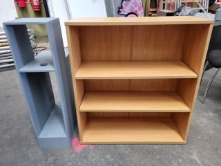 2x Assorted Office Shelving Units