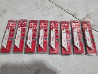 Milwaukee M12 Hacksaw Plaster Blades, 8x 5-Blade Packs, New