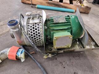 3-Phase Industrial Motor & Stainless Pump