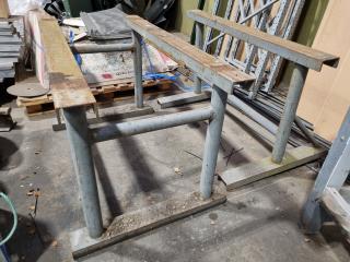 Pair of Heavy Steel Support Frames