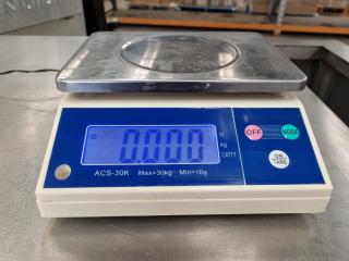 Digital Benchtop Scale, 30kg Capacity