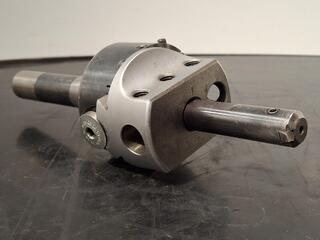 Adjustable boring head with morse taper shank