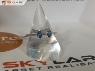 Double Marquise Cut Stack Ring | Topaz Blue | MJJ for ORE