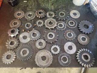 Large Lot of Milling Machine Blades 