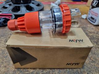 3-Phase 20A, 4-Pin Straight Plug Top Assembly, New