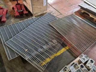 3x Heavy Duty Galvanised Steel Flooring Grates