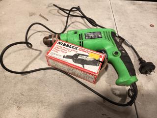 Kawasaki 13mm Hammer Drill and Nibbler attachment 