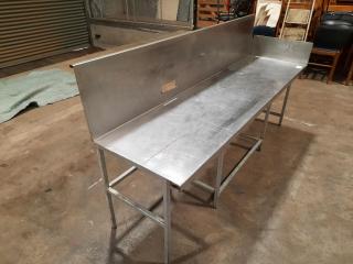 Commercial Stainless Steel Bench