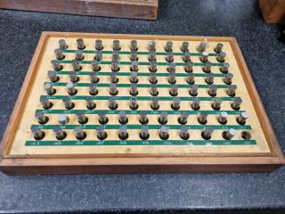 Set of Imperial Pin Gauges, 0.501" to 0.581"