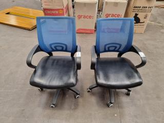 Pair of Office Swivel Chairs