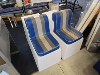 2 x Plastic Bin Boat Seats