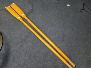 Pair of Wooden Boat Oars by Gill, New