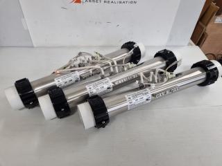 3x Gecko Heat.Wav Spa Pool Heat/Curent Collector Assemblies, New