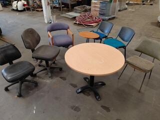 Mixed Office Chairs and Tables Lot