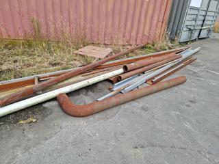 Large Assortment of Steel Pipes - Box Section etc