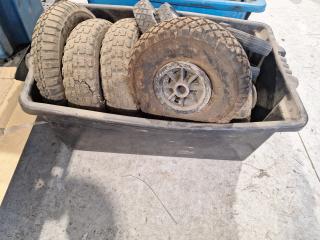 Crate of Used Wheels/Tires