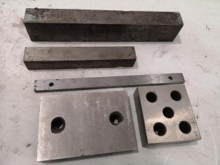 5x Assorted Mill Parallels / Mounting Blocks