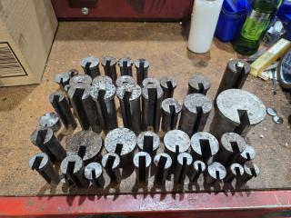 Large Lot of Broach Collets