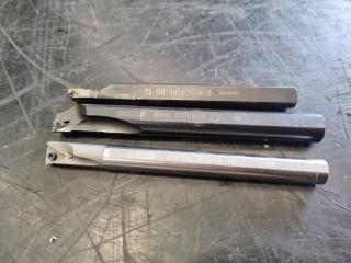 Three Small Lathe Boring Bars