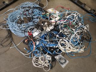 Lot of Assorted Computer Networking, Power, USB Cables & More