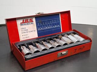 J.B.S. 9 Piece 1/2" Drive In-Hex Bit Socket Set AF (S.A.E.)