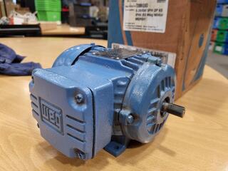 Weg 0.25kW Electric 3-Phase Motor, As New