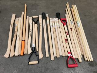 Large Lot of Spare Wooden Tool Handles 