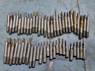 50x Assorted Small End Mill Bits