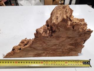 Genuine Swamp Kauri Wood, 355x210x80mm