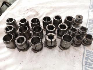 16x Assorted Milling Chuck Collets w/ 5x Autolock Units