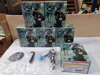 6x Vibration Stars Hatake Kakashi Anime Figurines, New