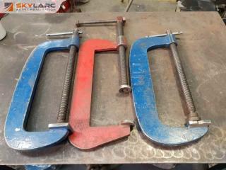 3 x 300mm Engineering Clamps