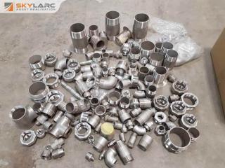 Large Lot of Stainless Pipe Fittings