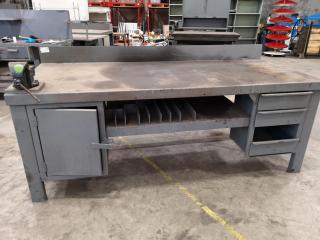 Heavy Duty Steel Workbench