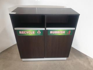 Double Recycling and Rubbish Unit