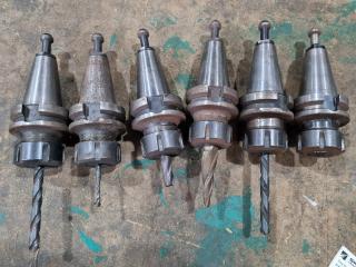 6x BT40 Type ER Collet Chuck Drill Tool Holders